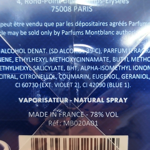 ⭐️ MONTBLANC 💯 ULTRA BLUE FOR MEN - Picture 5 of 5